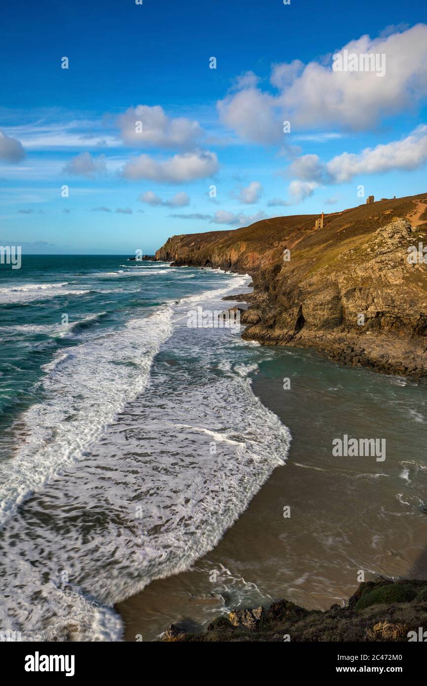 Chapelle Porth ; près de St Agnes ; Cornwall ; Royaume-Uni Banque D'Images