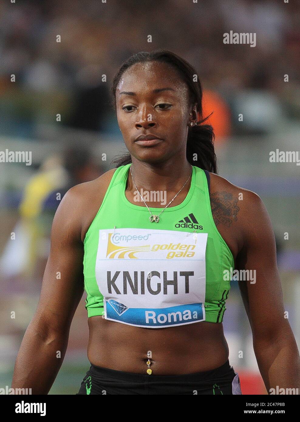 Bianca Knight pendant la Diamond League 2011 le 25 2011 mai à Rome , Italie - photo Laurent Lairys / DPPI Banque D'Images