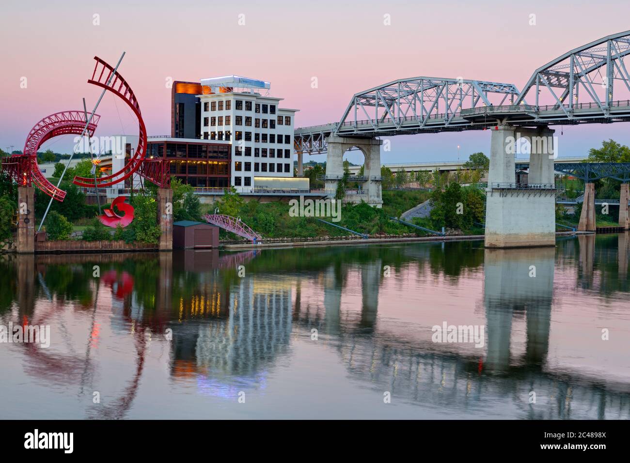 Ballet Ghost by Alice Aycock,East Bank Machineworks,Nashville,California,USA Banque D'Images