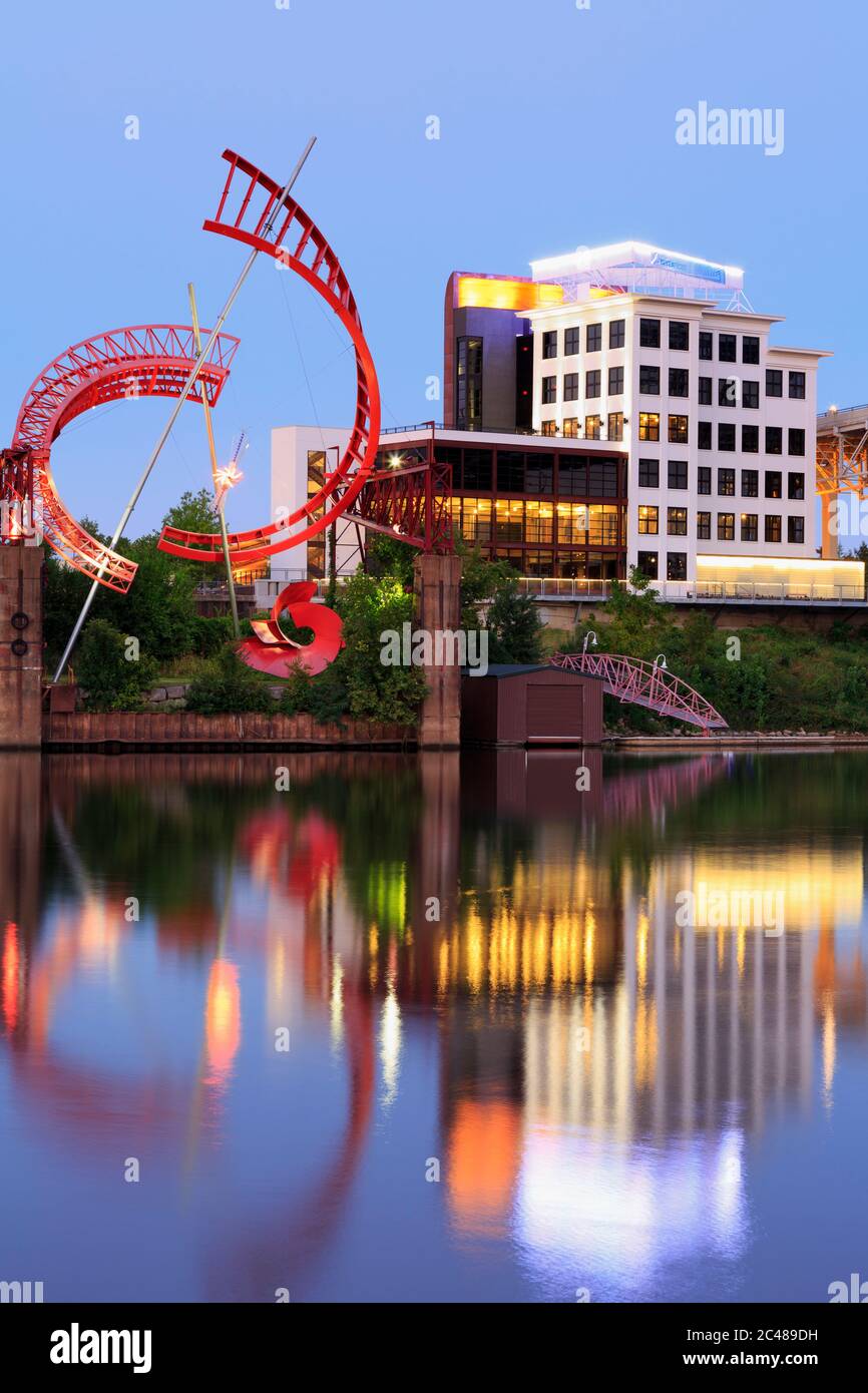 Ballet Ghost by Alice Aycock,East Bank Machineworks,Nashville,California,USA Banque D'Images