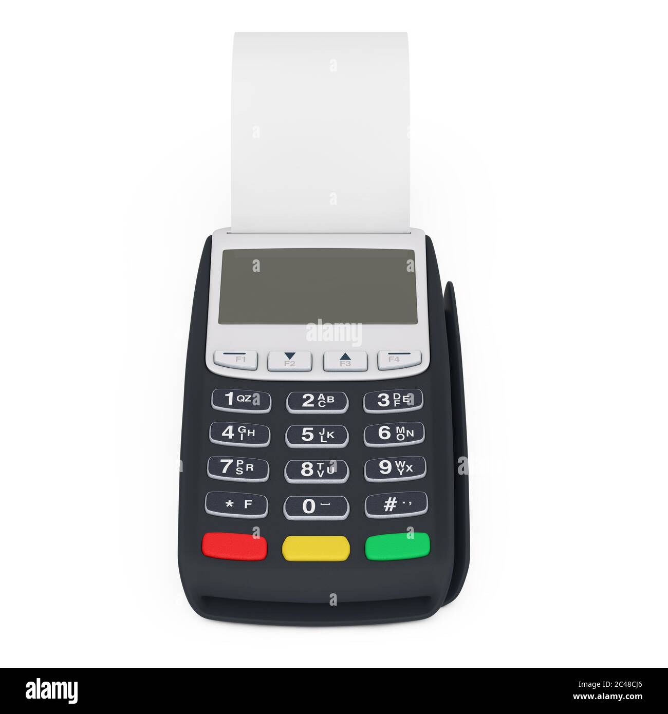 Guichet automatique de caisse du terminal de la banque pour le paiement  avec ruban de cach laminé vierge sur fond blanc. Rendu 3d Photo Stock -  Alamy