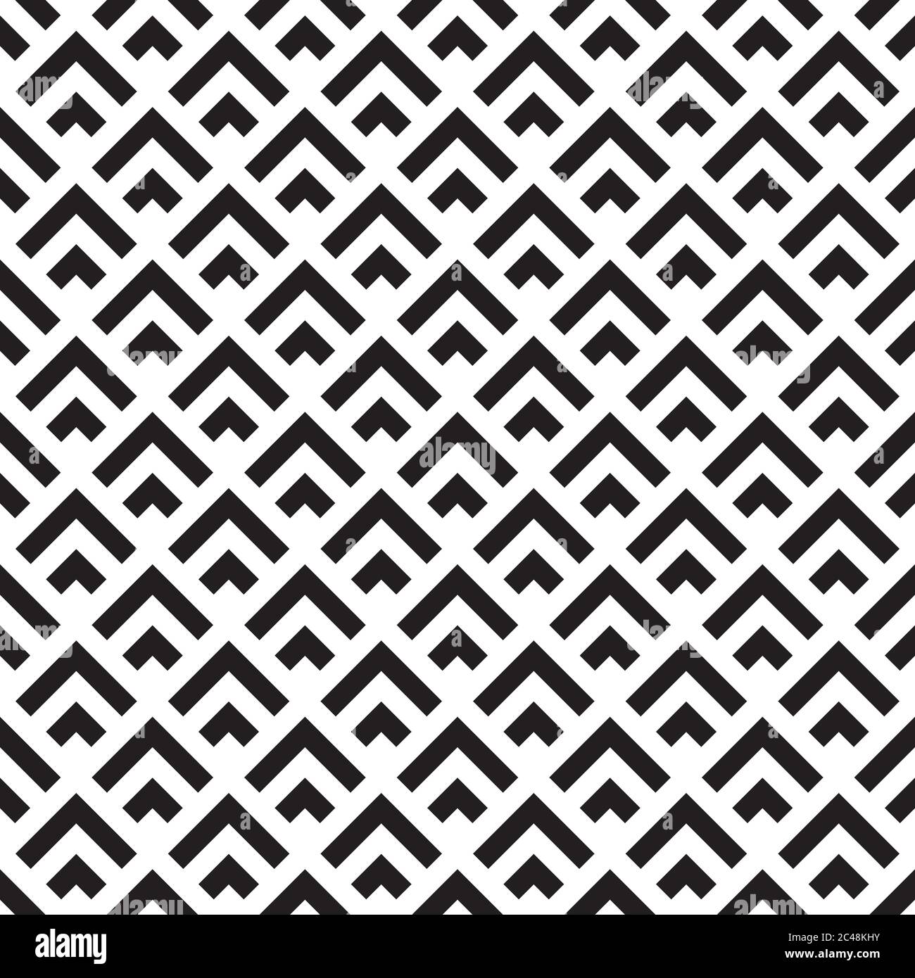 Motif sans couture avec segments noirs en zigzag Illustration de Vecteur