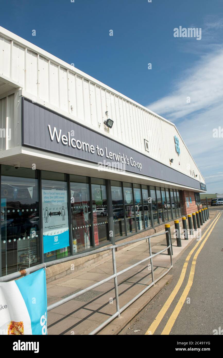 Magasin Coop à Lerwick Shetland, Écosse Banque D'Images