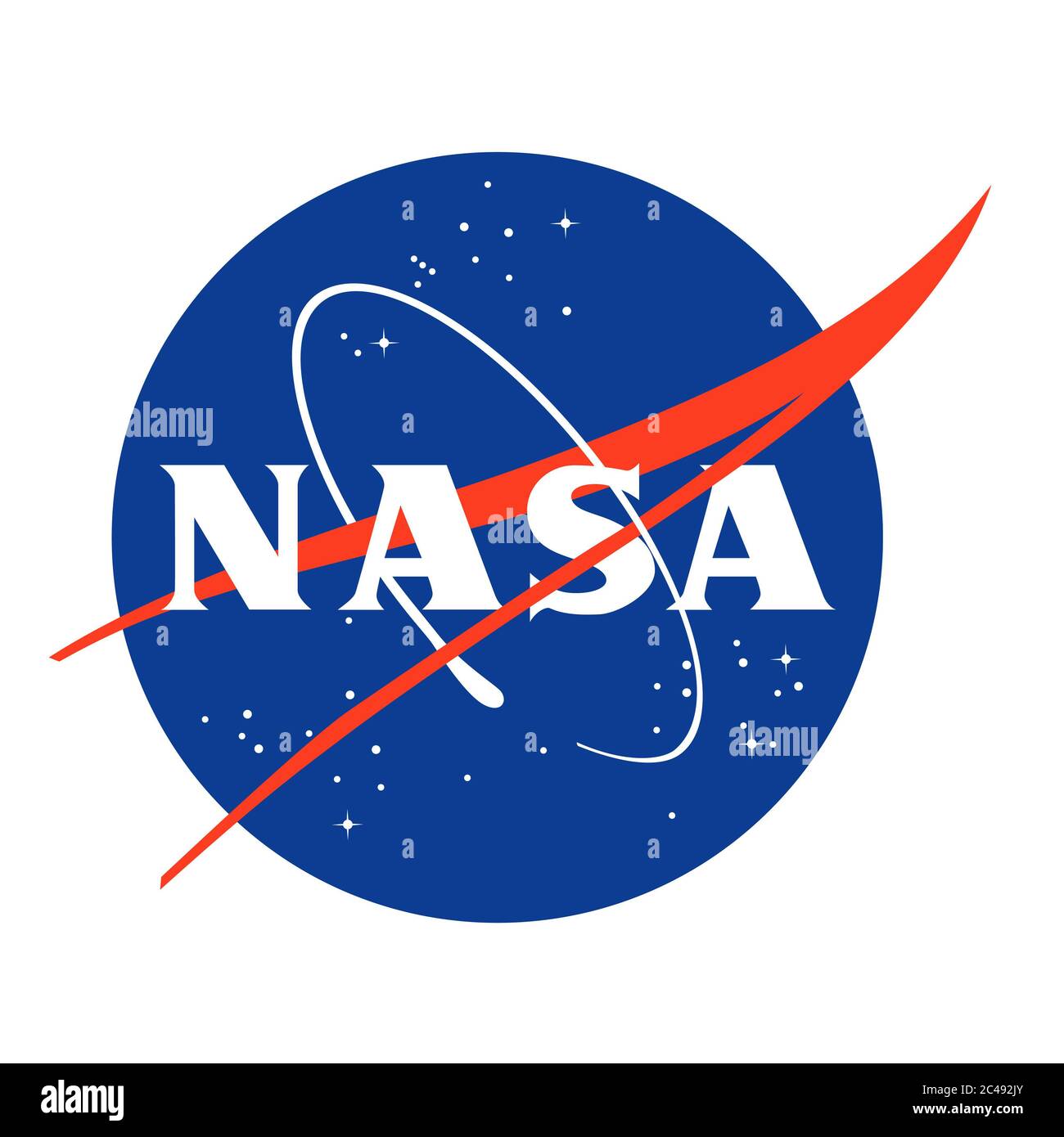 NASA Administration nationale de l'aéronautique et de l'espace. Logo Banque D'Images
