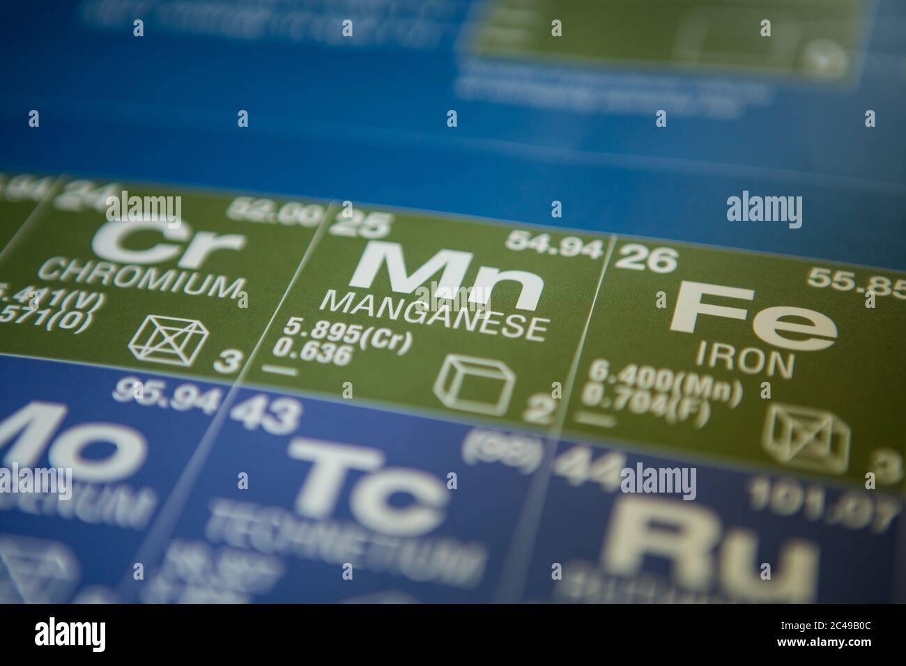 Tableau periodique manganèse Banque de photographies et d’images à — free download