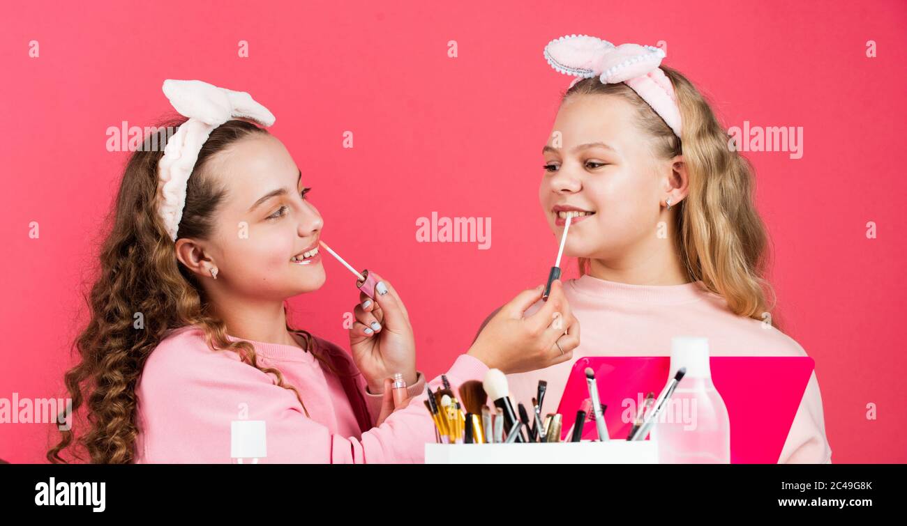 Cosmétiques Pour Enfants Maquillage Pour Enfants Filles Heureuses