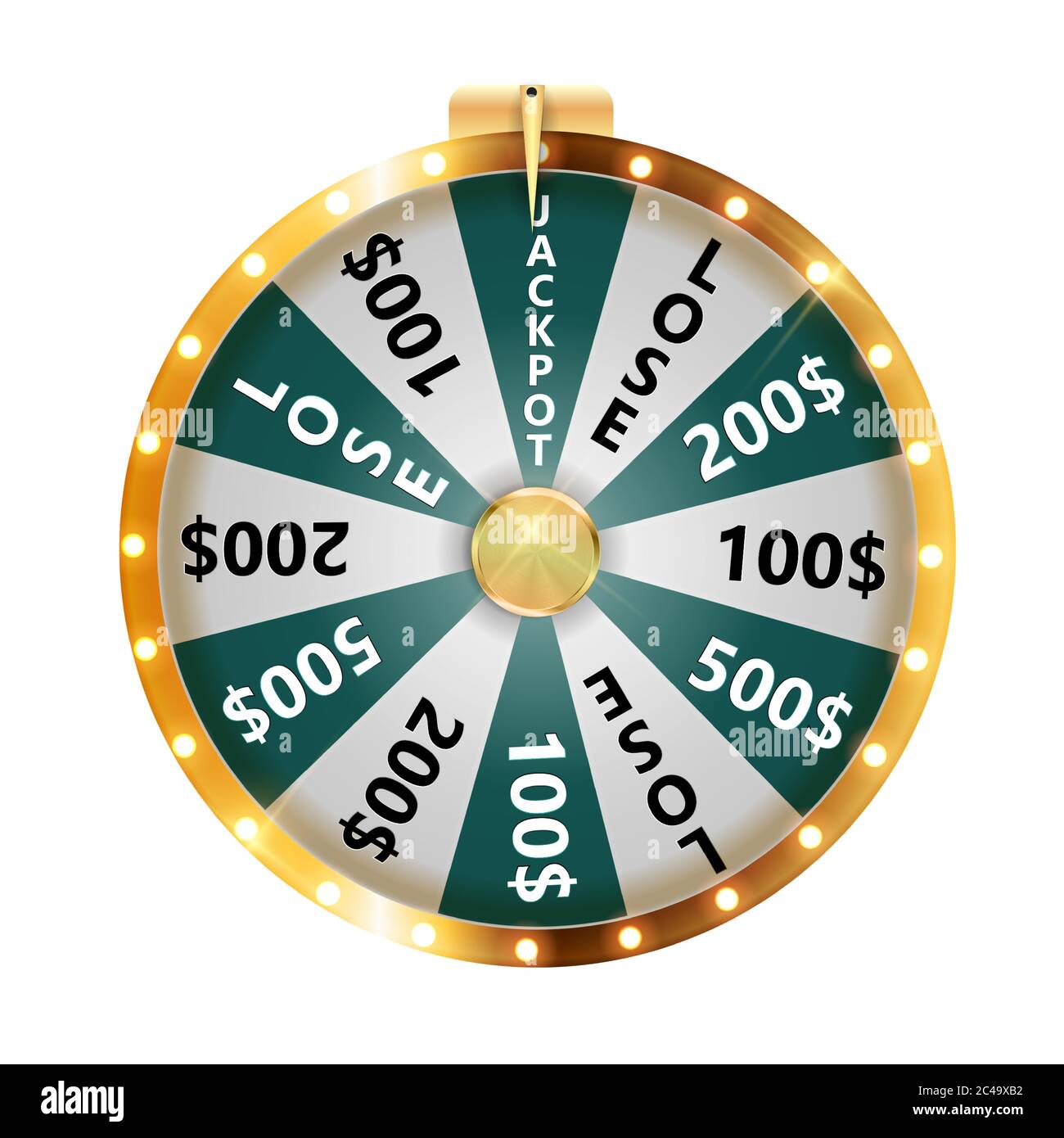 La roue de la fortune, de la chance. Vector Illustration Image Vectorielle Stock Alamy