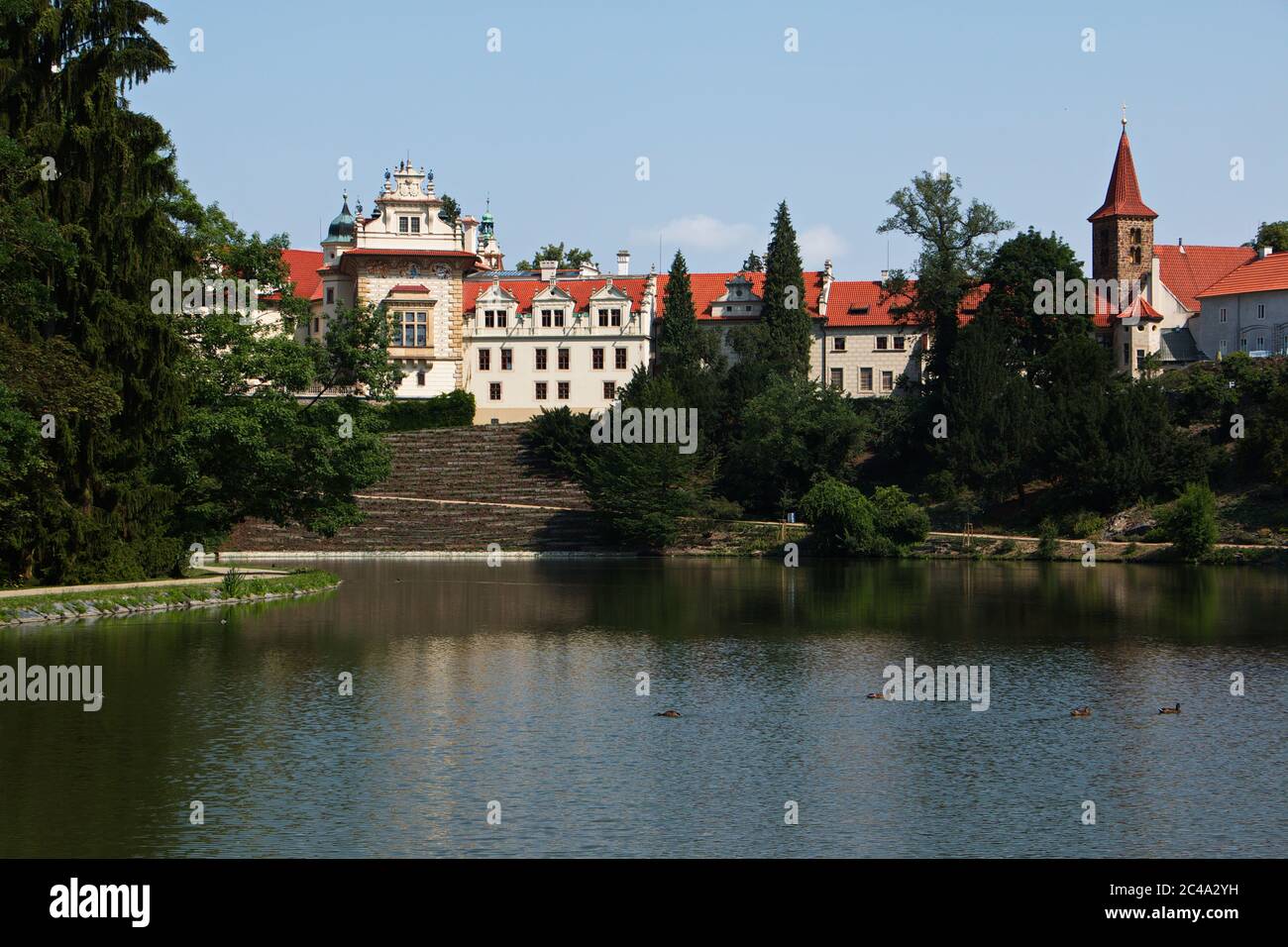 Château de Pruhonice près de Prague en République tchèque, Europe Banque D'Images