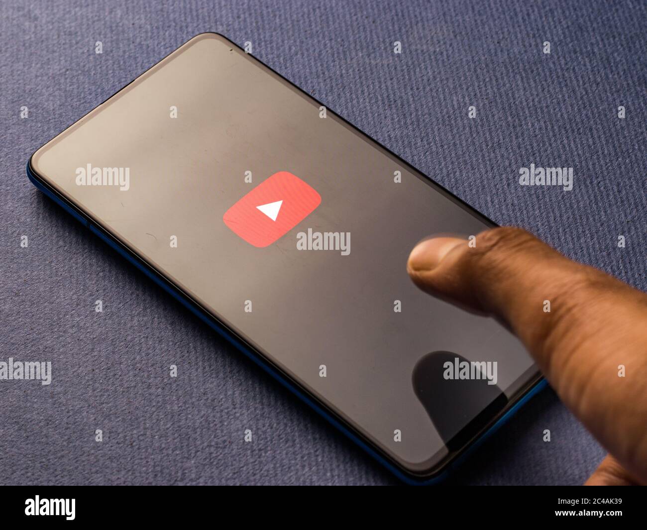 Assam, inde - 23 mai 2020 : Youtube une application de streaming vidéo. Banque D'Images