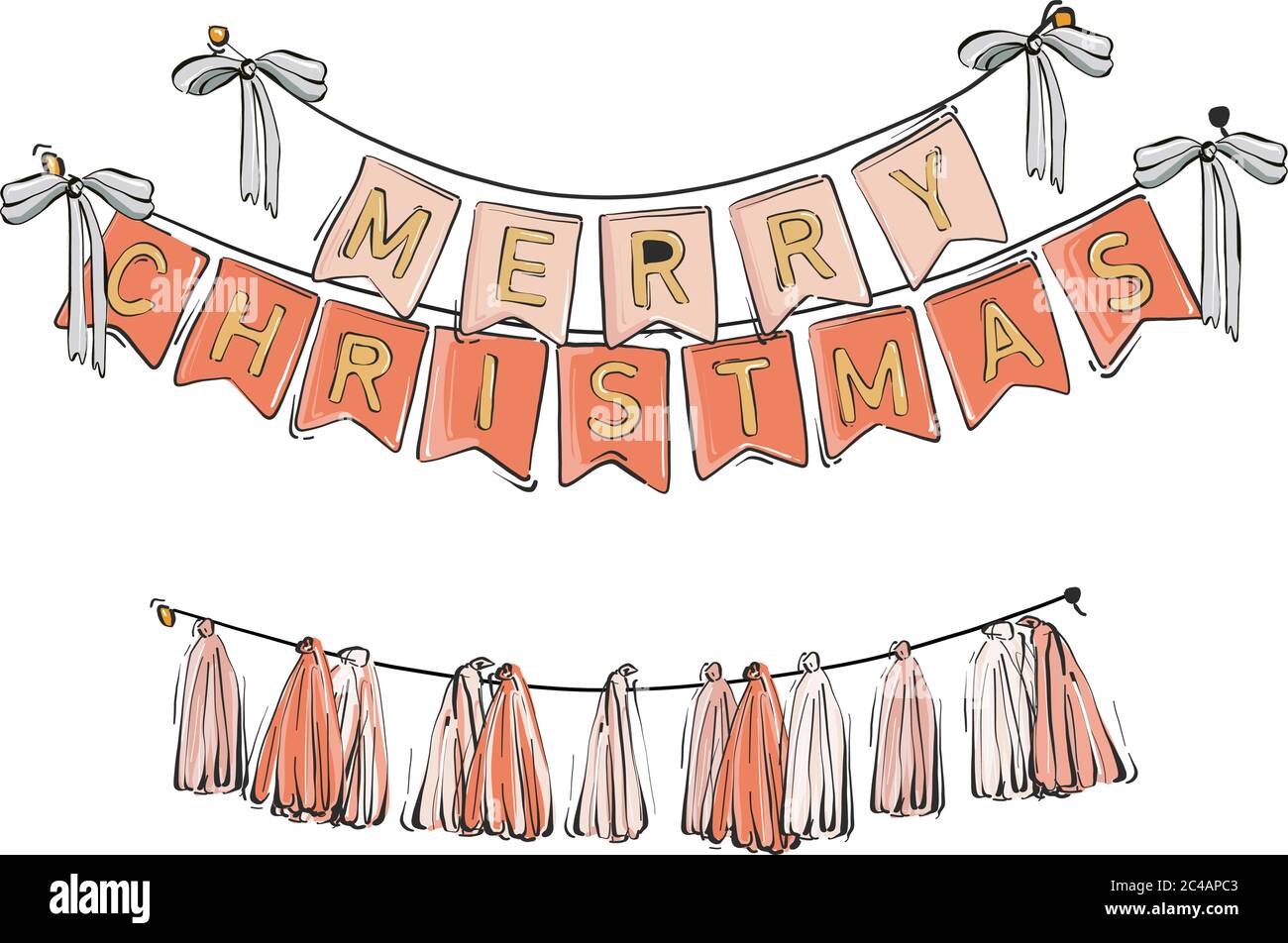 Décoration D'hiver Arbre De Noël Isolé De Plantes Branches De Sapin Ou Feuilles Boules Cloche Fete 34169034