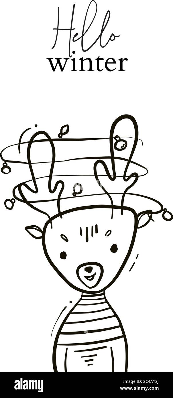 Dessin Anime De Cerf Doodle Avec Guirlande En Corne Illustration Du Nouvel An Imprime Moderne Pour La Chambre Des Parents Art Scandinave De Noel Pour Bebe Image Vectorielle Stock Alamy Dessin Anime De Cerf Doodle Avec Guirlande En Corne Illustration Du Nouvel An Imprime Moderne Pour La Chambre Des Parents Art Scandinave De Noel Pour Bebe Image Vectorielle Stock Alamy