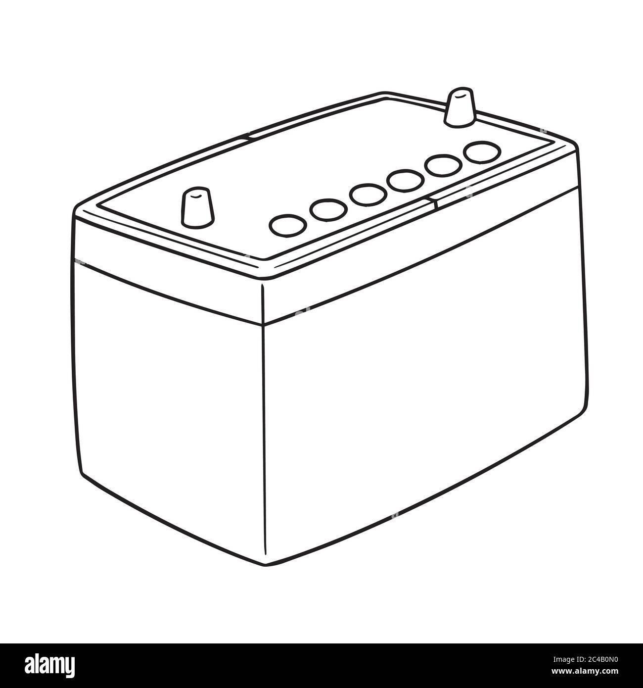 vecteur de batterie de voiture Illustration de Vecteur