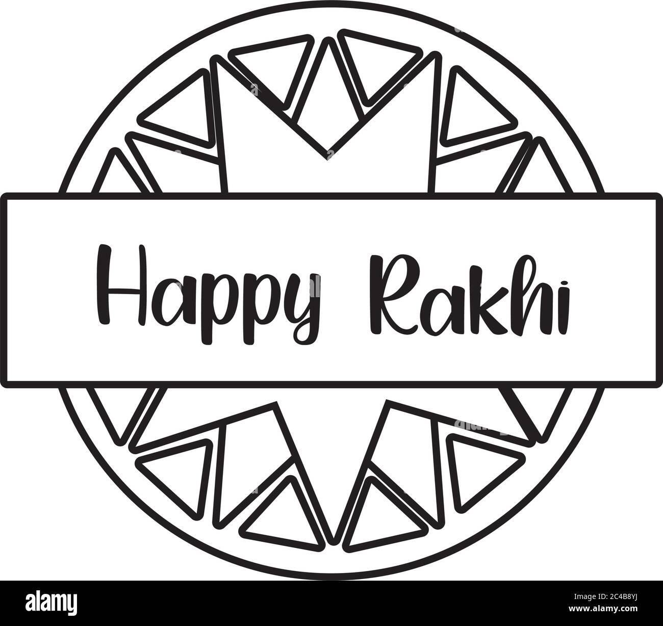 happy raksha bandhan décoration de fleur style ligne dessin vectoriel Illustration de Vecteur happy raksha bandhan décoration de fleur style ligne dessin vectoriel Illustration de Vecteur