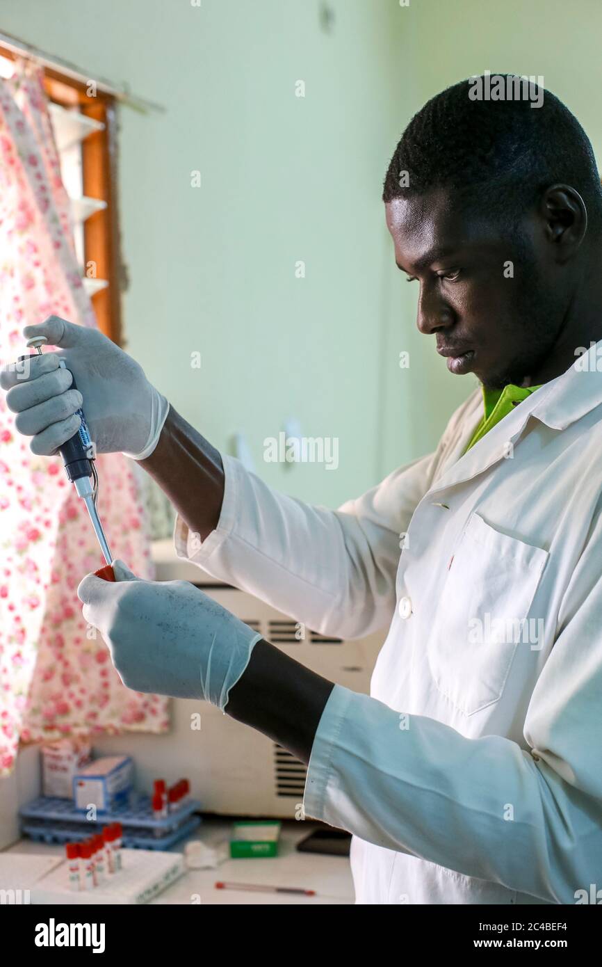 Centre de santé géré par une ong catholique à dapaong, togo Banque D'Images