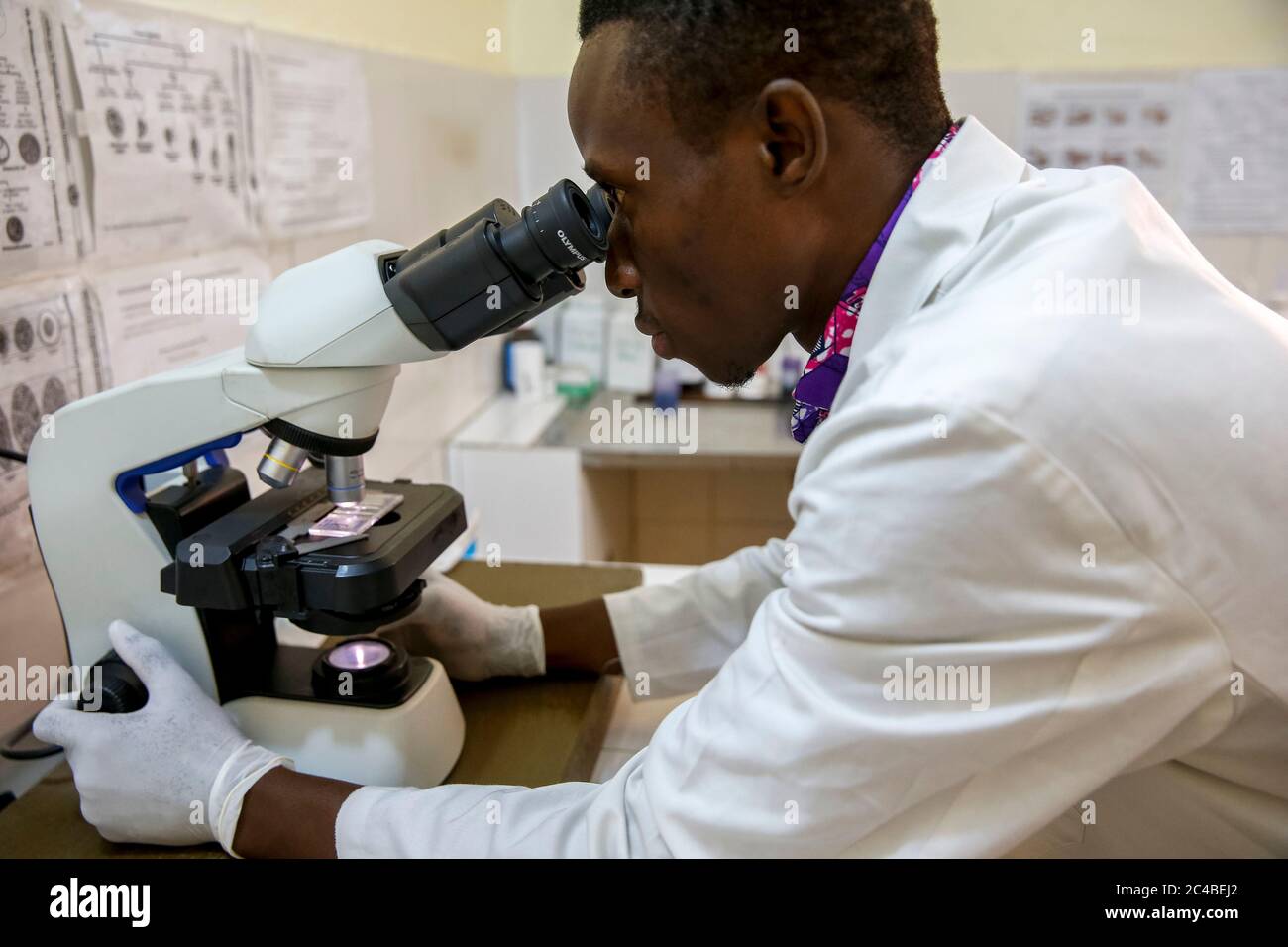 Centre de santé géré par une ong catholique à dapaong, togo Banque D'Images
