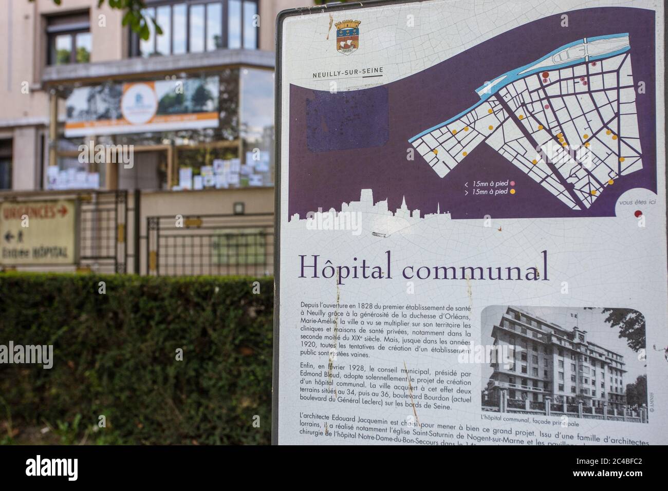 36 Boulevard Du Général Leclerc Neuilly Sur Seine Centre hospitalier de Neuilly-sur-Seine Photo Stock - Alamy