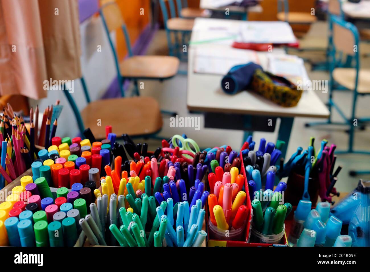 École primaire Banque D'Images