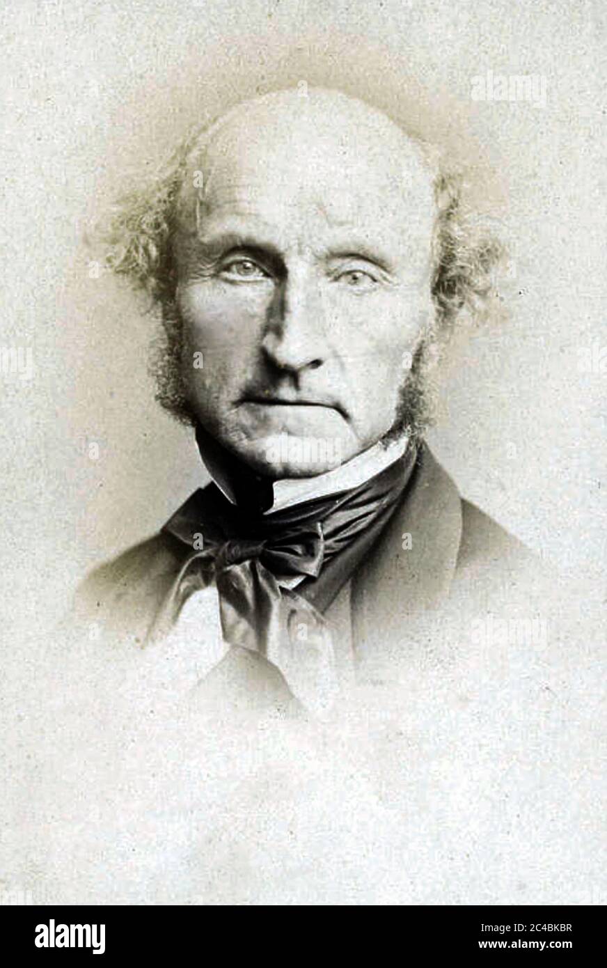 JOHN STUART MILL (1806-1873) économiste politique anglais, philosophe, fonctionnaire vers 1870 Banque D'Images