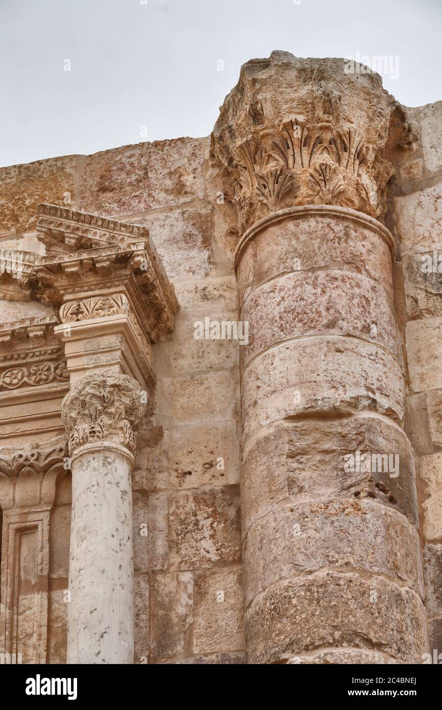 Arche d'Hadrien, ancienne ville de Jerash, Gerasa, Jordanie Banque D'Images