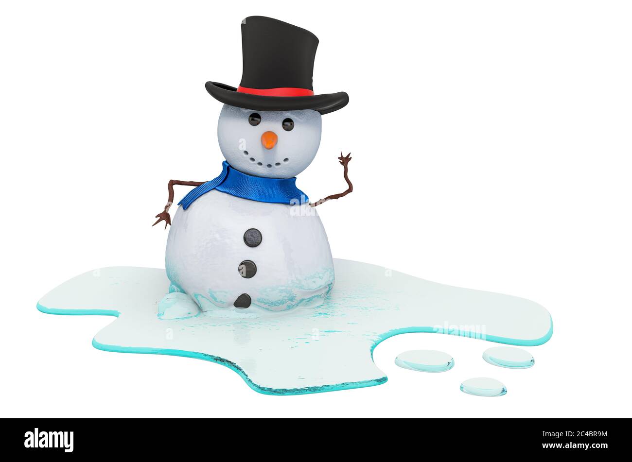 Neige fondue Banque d'images détourées - Alamy