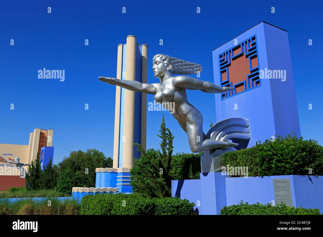 La Statue de contralto, Fair Park, Dallas, Texas, USA Banque D'Images
