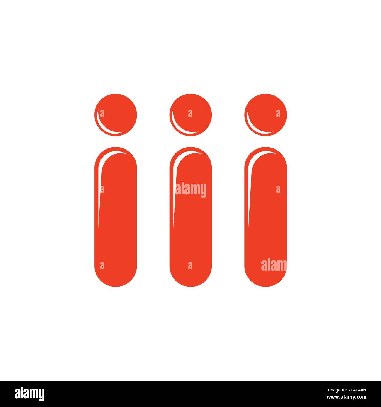 simple gens mignon décoration logo vecteur Illustration de Vecteur