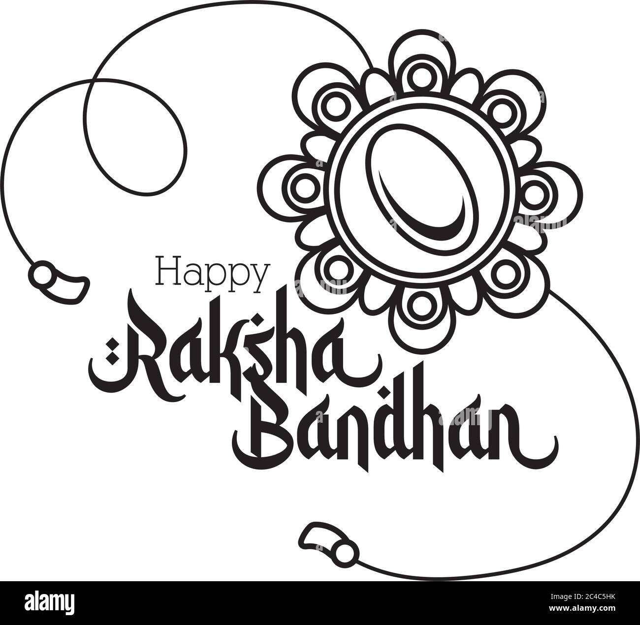 happy raksha bandhan bracelet fleur accessoire style ligne dessin vectoriel Illustration de Vecteur happy raksha bandhan bracelet fleur accessoire style ligne dessin vectoriel Illustration de Vecteur