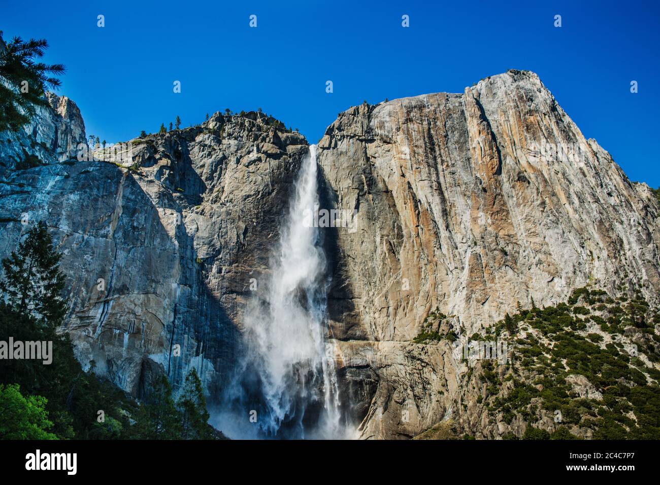 Bridalveil Fall, vallée de Yosemite, Yosemite National Park, California, USA Banque D'Images
