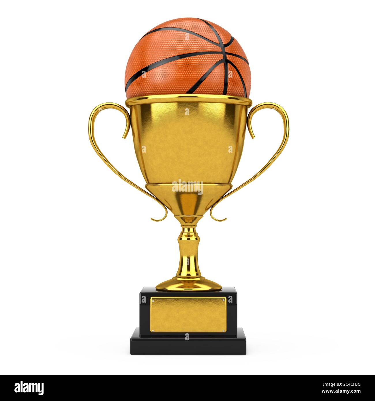 Golden trophy basket ball on Banque de photographies et d'images à haute  résolution - Alamy