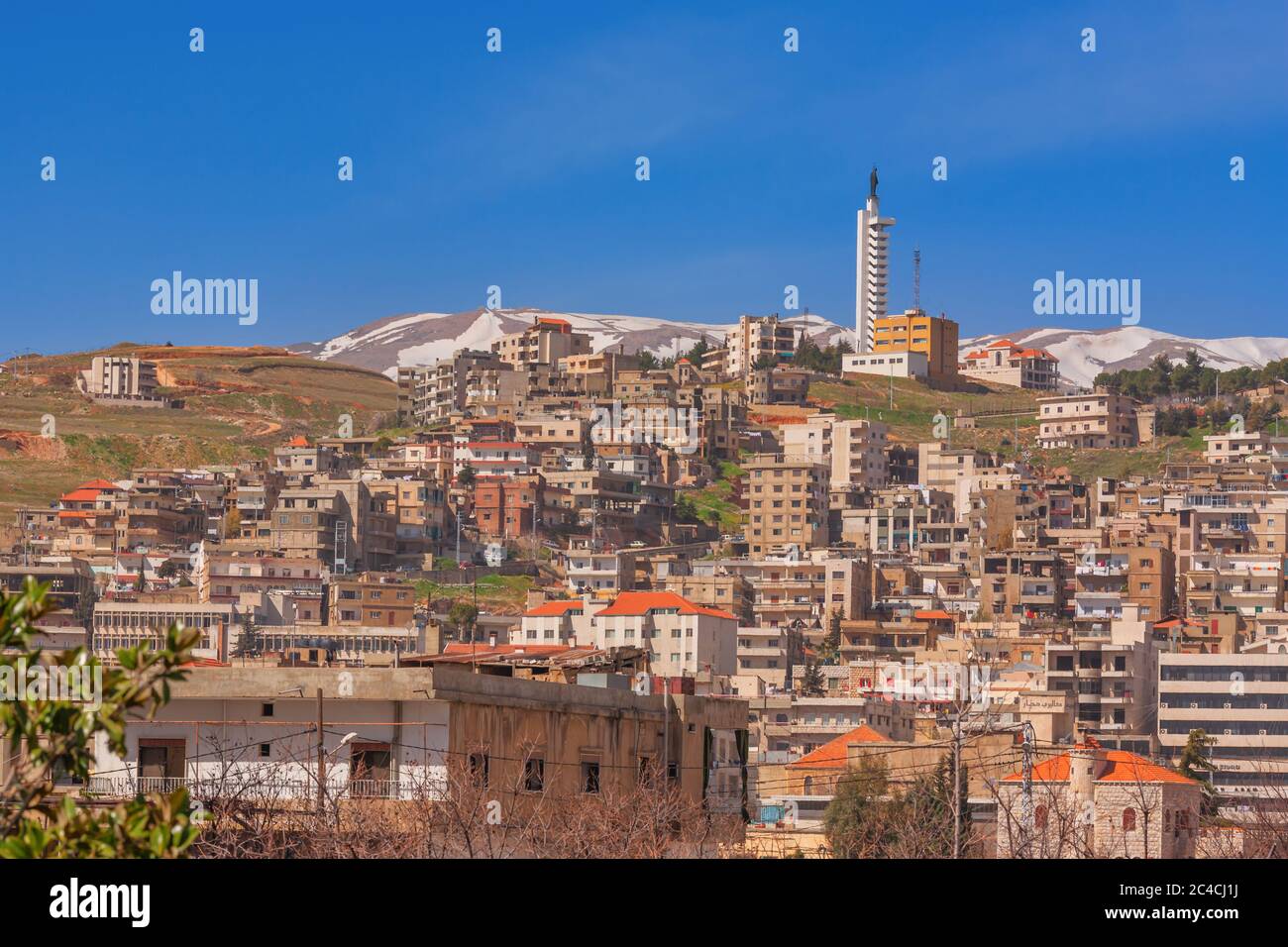 Zahle, ville dans la vallée de la Bekaa, Liban Banque D'Images