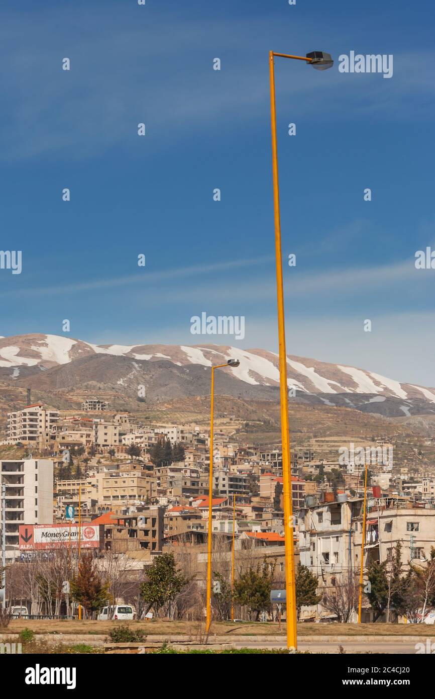 Zahle, ville dans la vallée de la Bekaa, Liban Banque D'Images