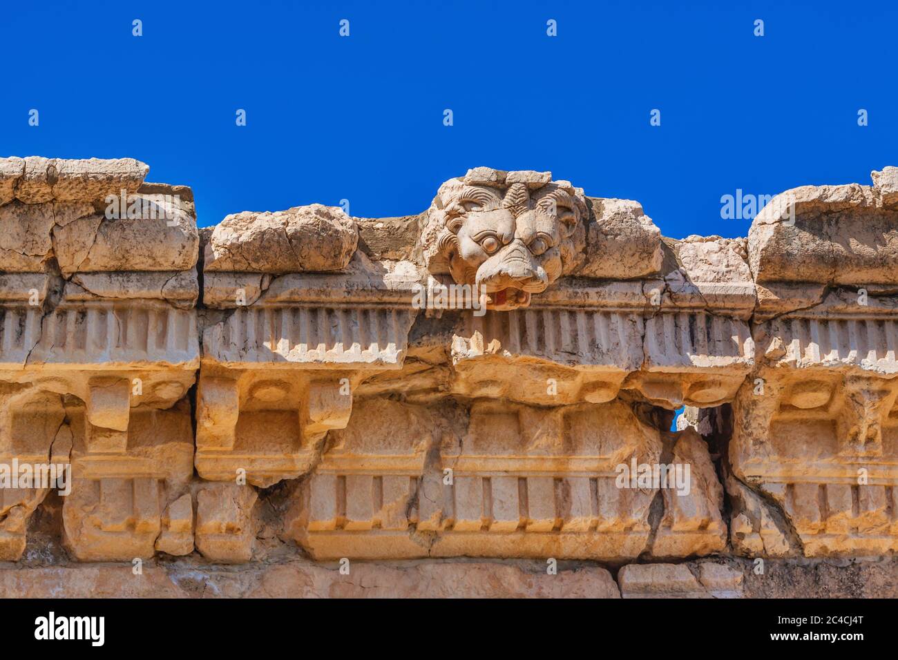 Baalbek, vallée de la Bekaa, au Liban Banque D'Images