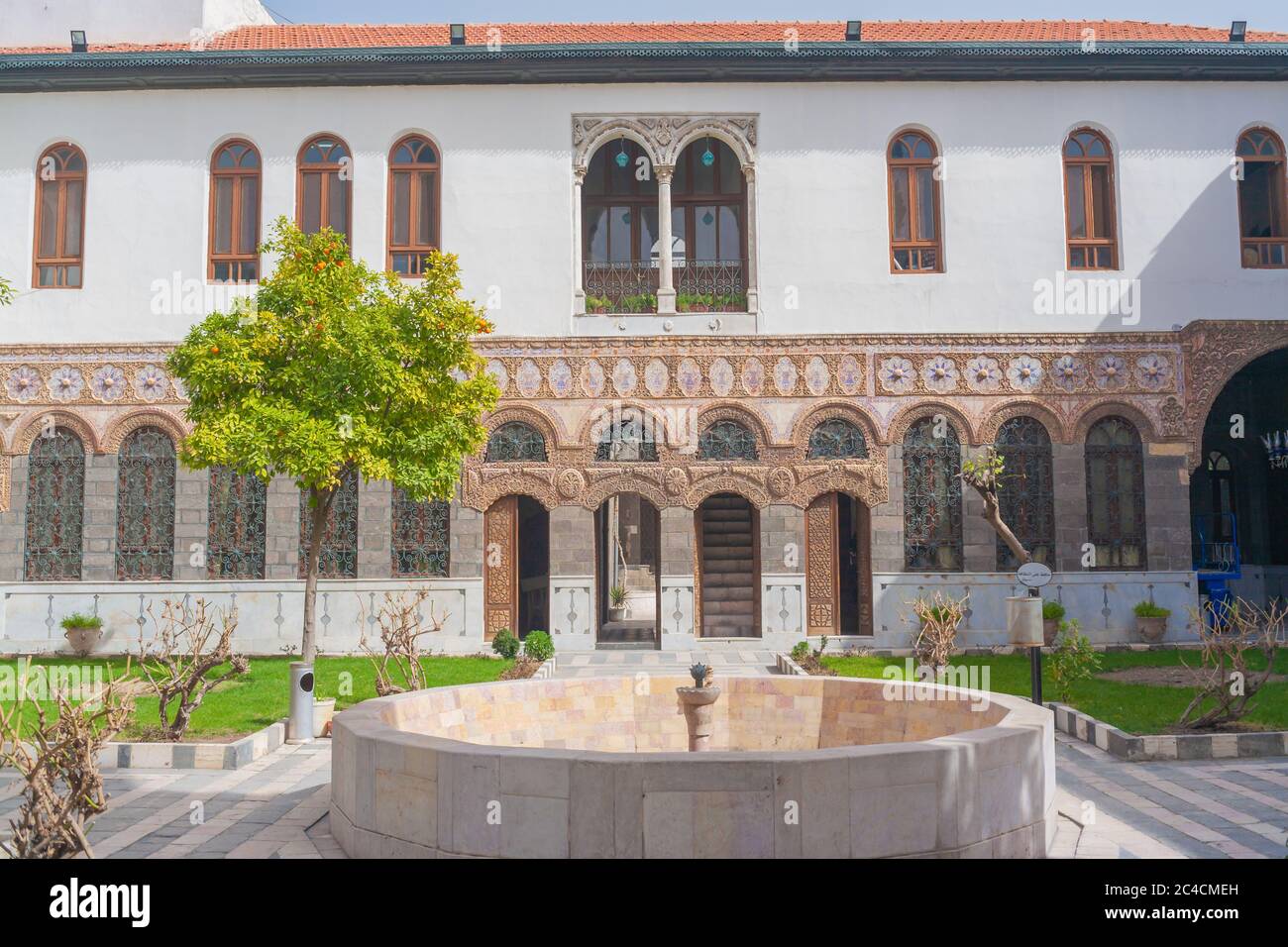 Palais de Nizam d'appât, XVIIIe siècle, Damas, Syrie Banque D'Images