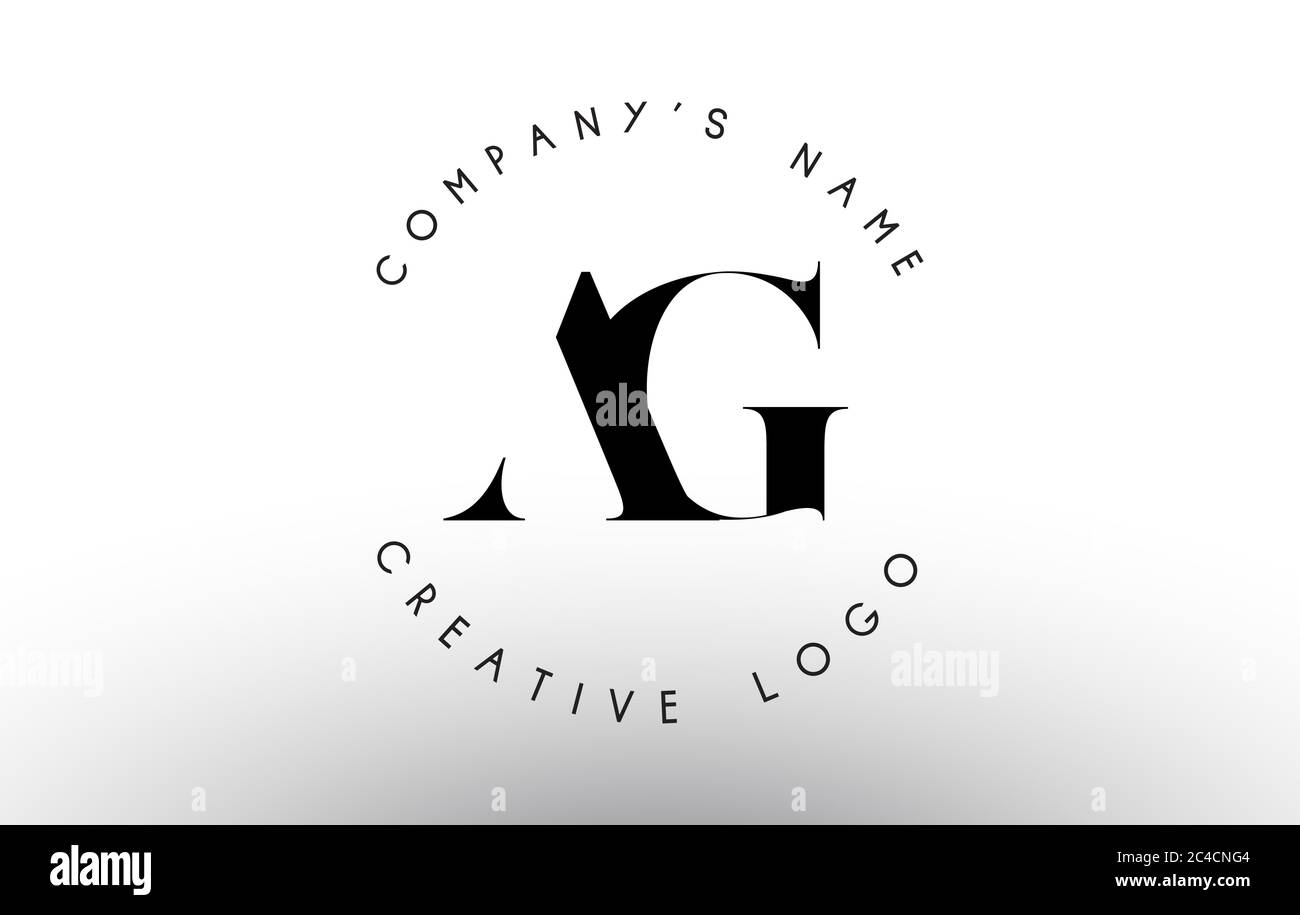 Lettres AG A G logo avec un design minimaliste. Icône AG simple avec répétition circulaire de noms. Illustration du vecteur Creative Stamp avec les lettres A et G. Illustration de Vecteur