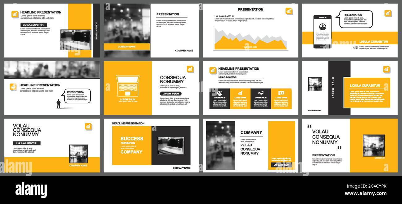 Page de garde jaune Banque d'images vectorielles - Alamy
