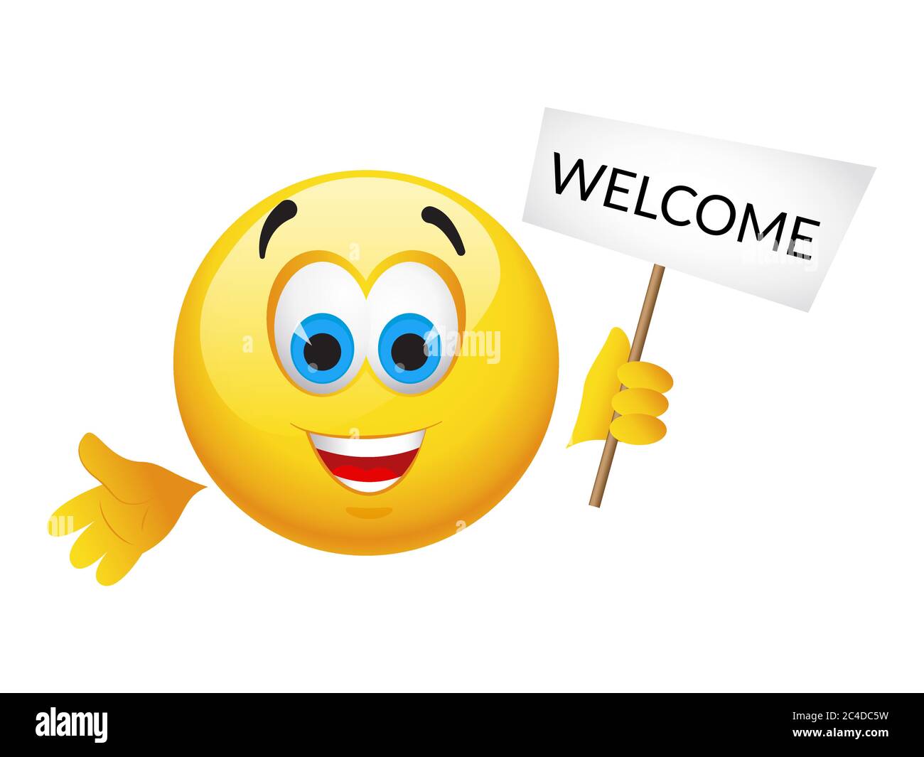 smiley-emoji-bienvenue-banque-d-images-vectorielles-alamy