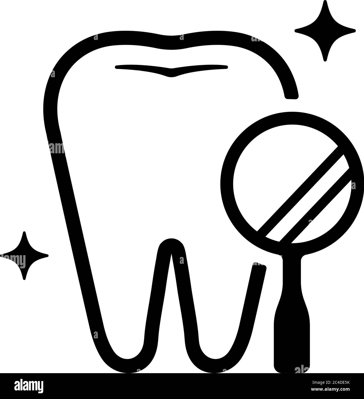 Soins dentaires , icônes connexes de la dent illustration / contrôle dentaire Illustration de Vecteur