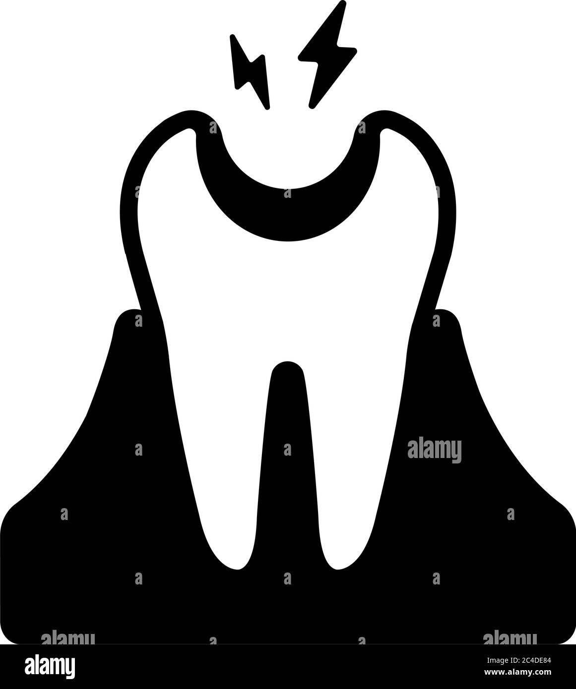 Soins dentaires , icônes connexes de la dent illustration / la pourriture de la dent Illustration de Vecteur