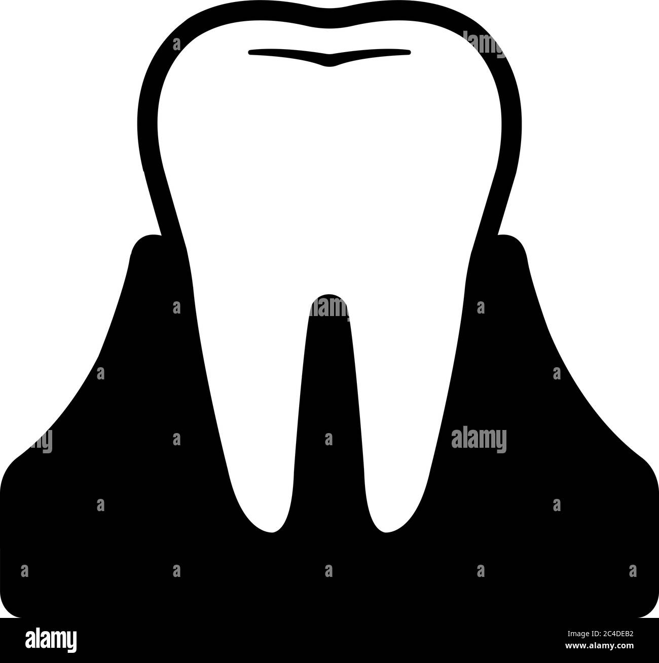 Soins dentaires , icônes connexes de la dent illustration / dent normale Illustration de Vecteur