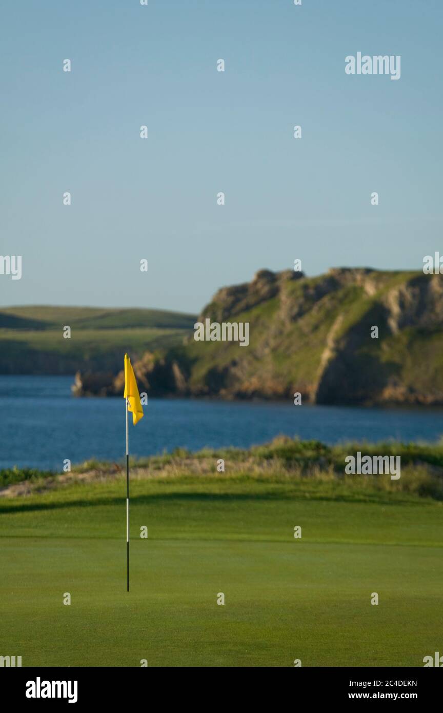 Liens Golf Tenby Pembrokeshire pays de Galles Banque D'Images