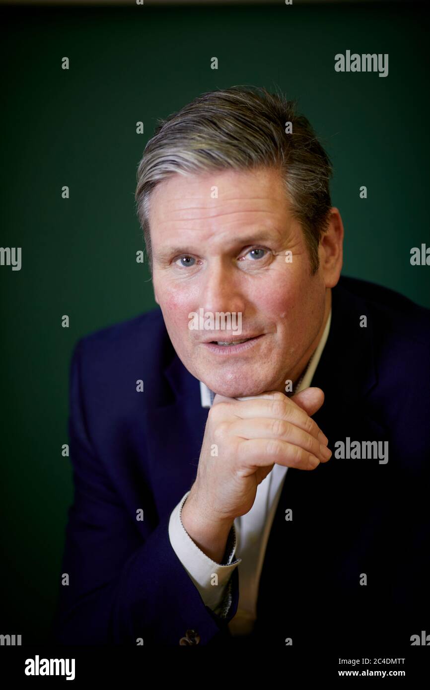 Le candidat à la direction du travail Sir Keir Starmer à Manchester Banque D'Images