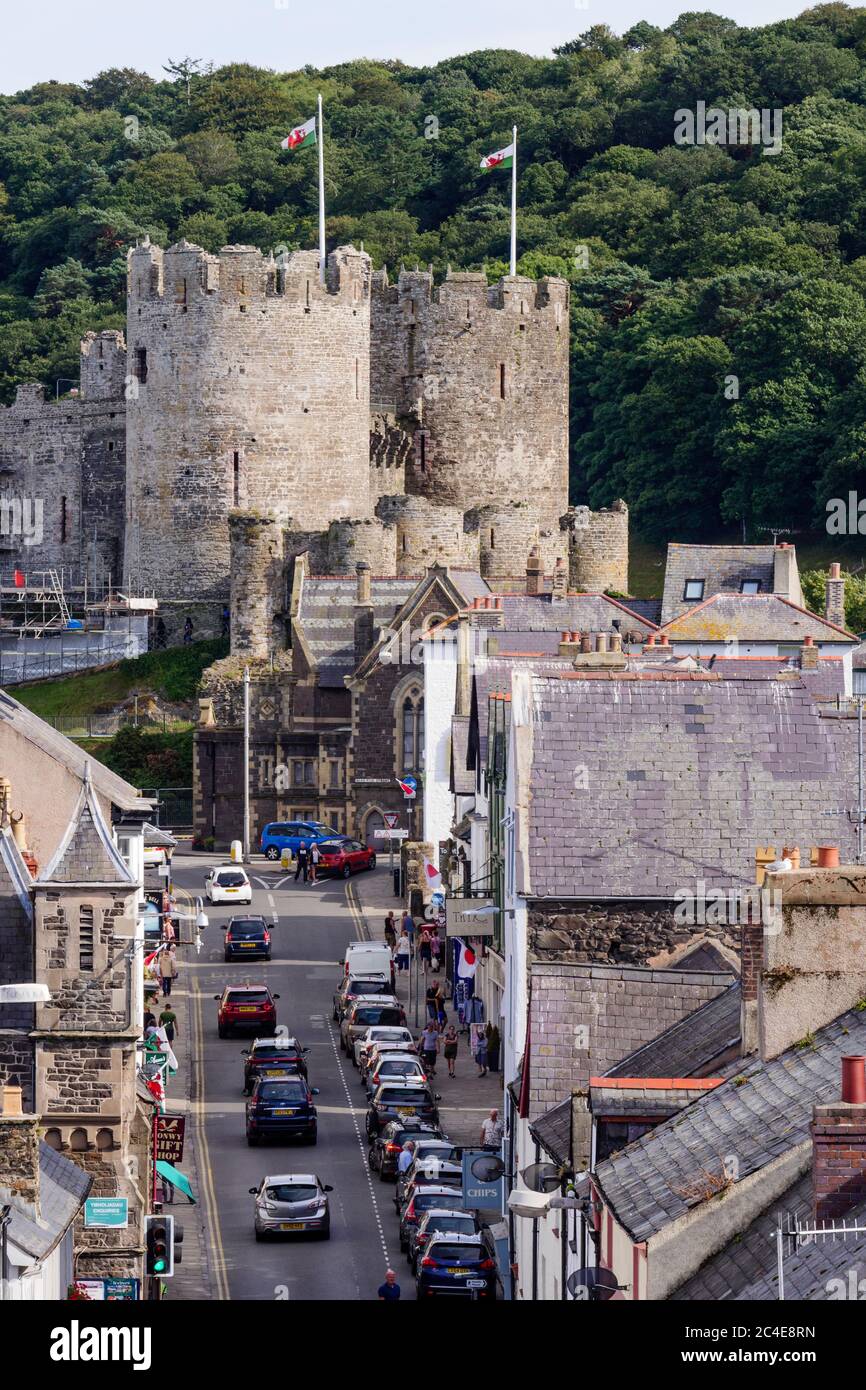 Château de Conwy Conwy Wales Banque D'Images