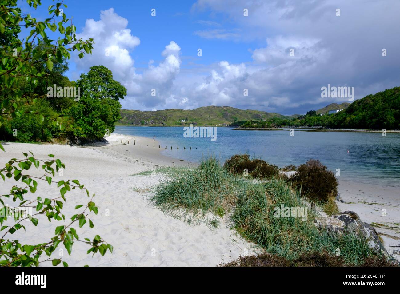 Morar beach Lochaber Mallaig Inverness Ecosse Highland Banque D'Images