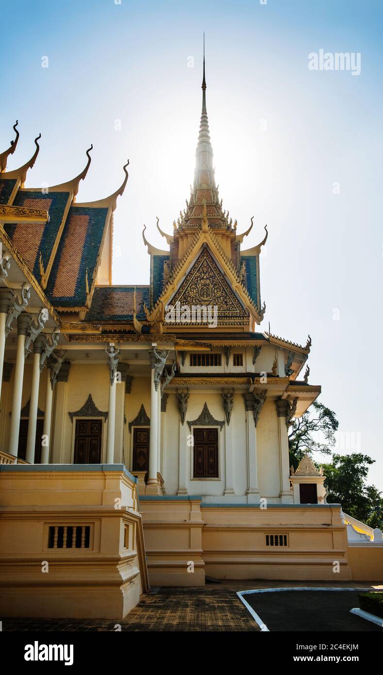Palais royal de Phnom Penh, Cambodge, Asie du Sud-est Banque D'Images