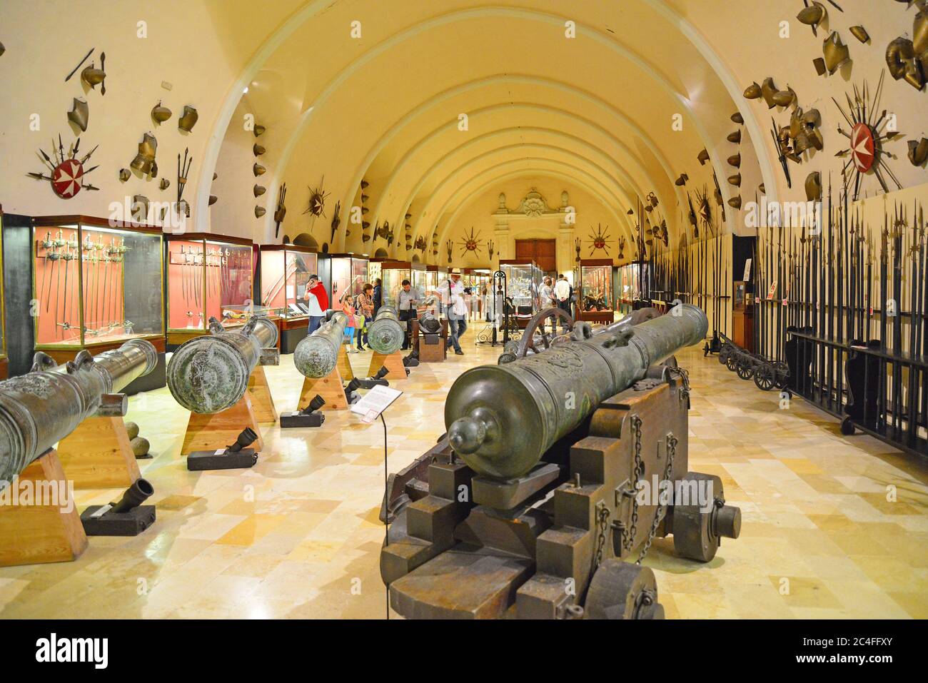 Palais Armoury, Palais du Grand Maître, Valette (il-Belt Valletta), quartier du port sud, région de Malte Xlokk, Malte Banque D'Images