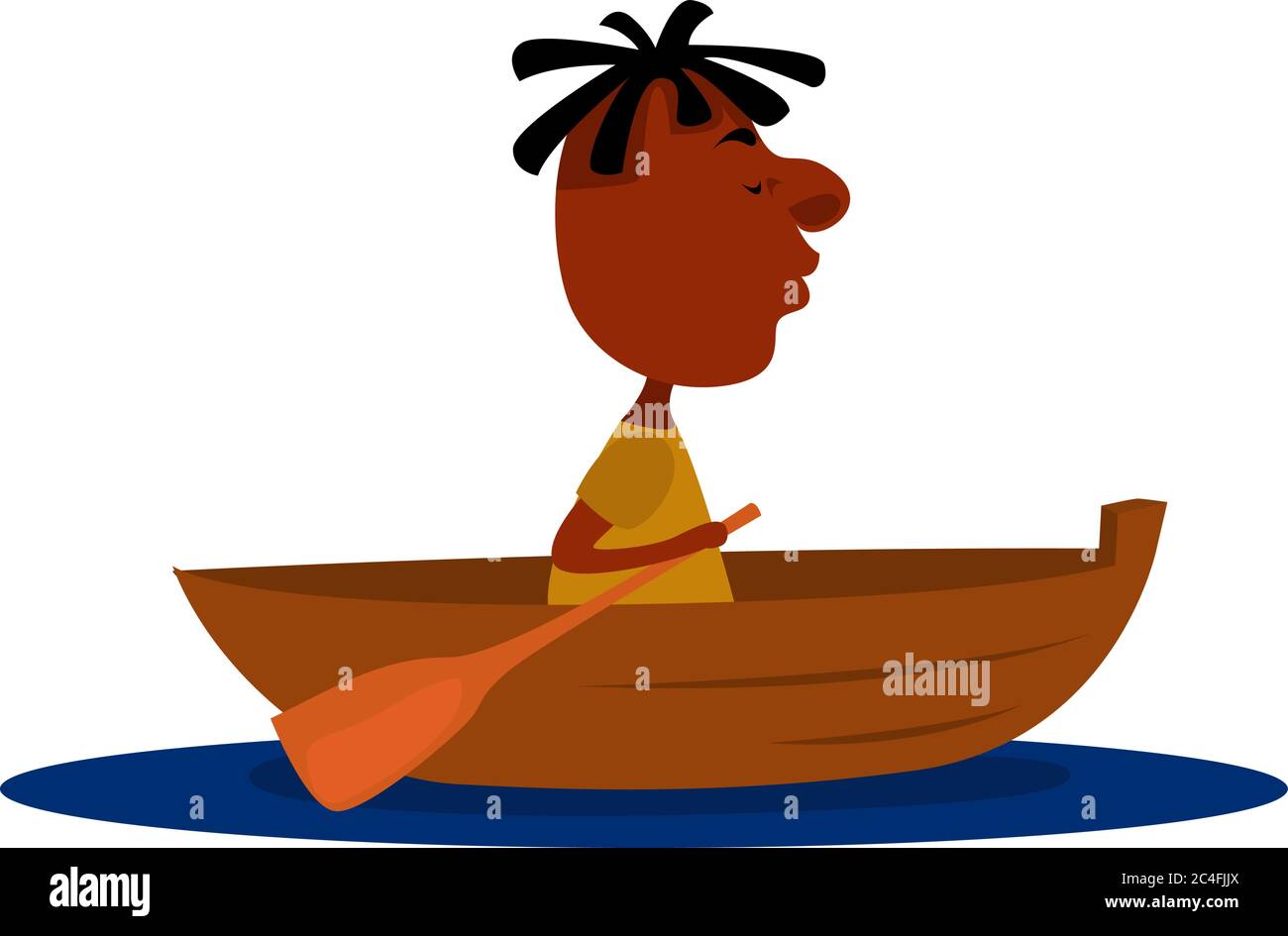 Bateau en bois, illustration, vecteur sur fond blanc Illustration de Vecteur