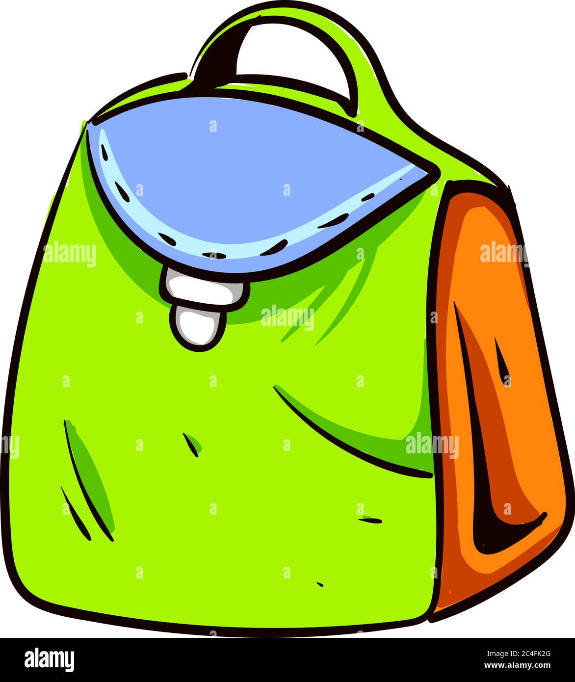 Sac coloré, illustration, vecteur sur fond blanc Illustration de Vecteur