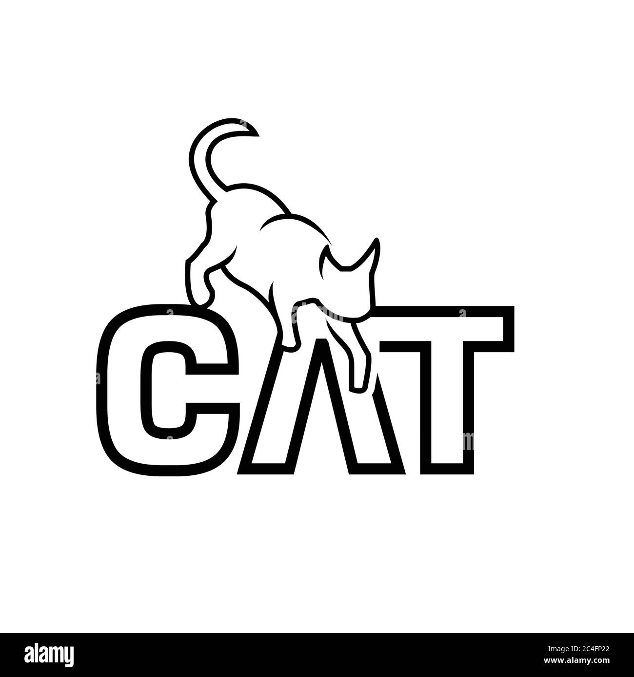 Logo Vector pour clinique vétérinaire.logo pour une boutique d'animaux de compagnie. Silhouette du chien et du chat avec forme de cercle et fond de croix médicale. Logo pour veterre Illustration de Vecteur