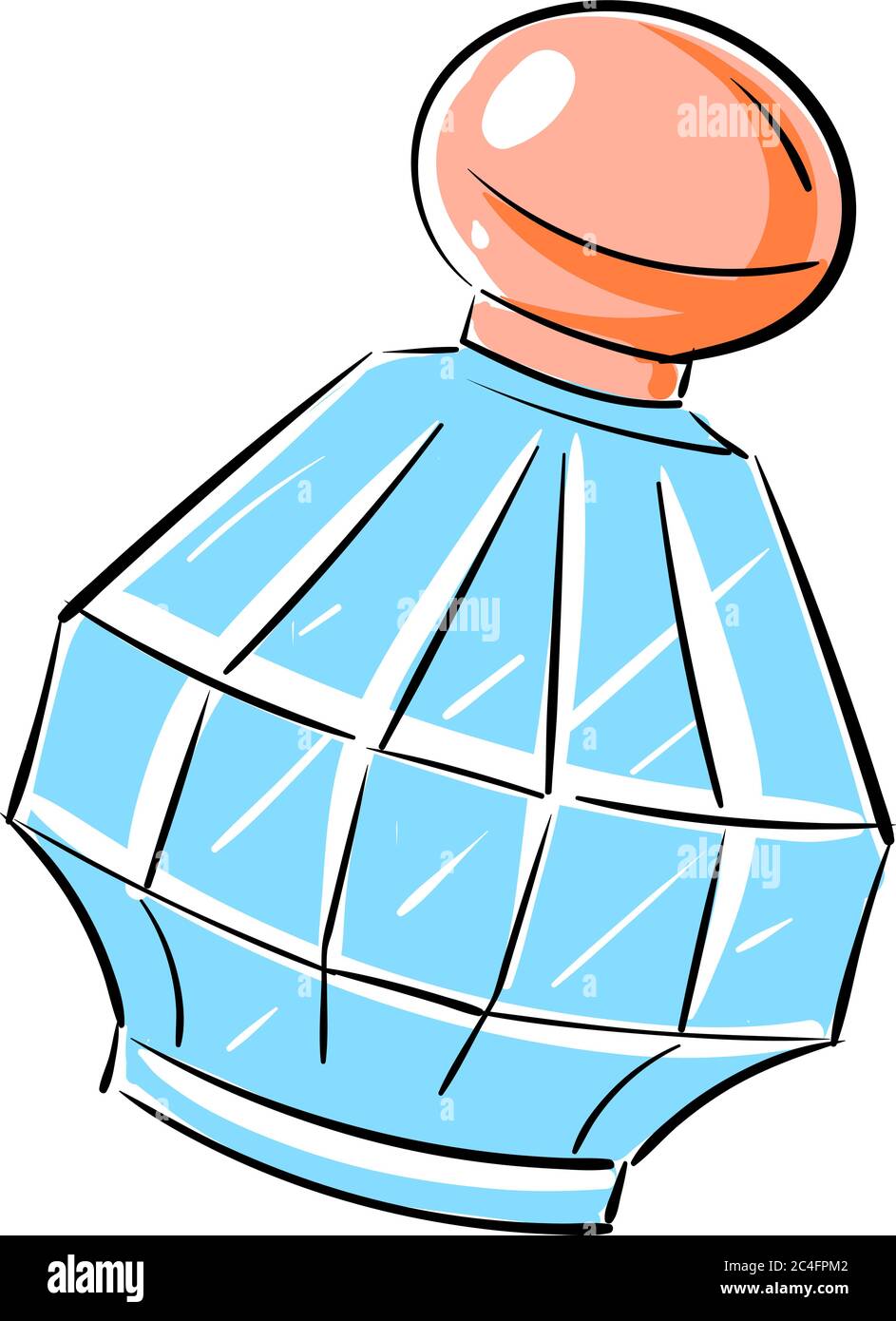 Flacon de parfum, illustration, vecteur sur fond blanc Illustration de Vecteur