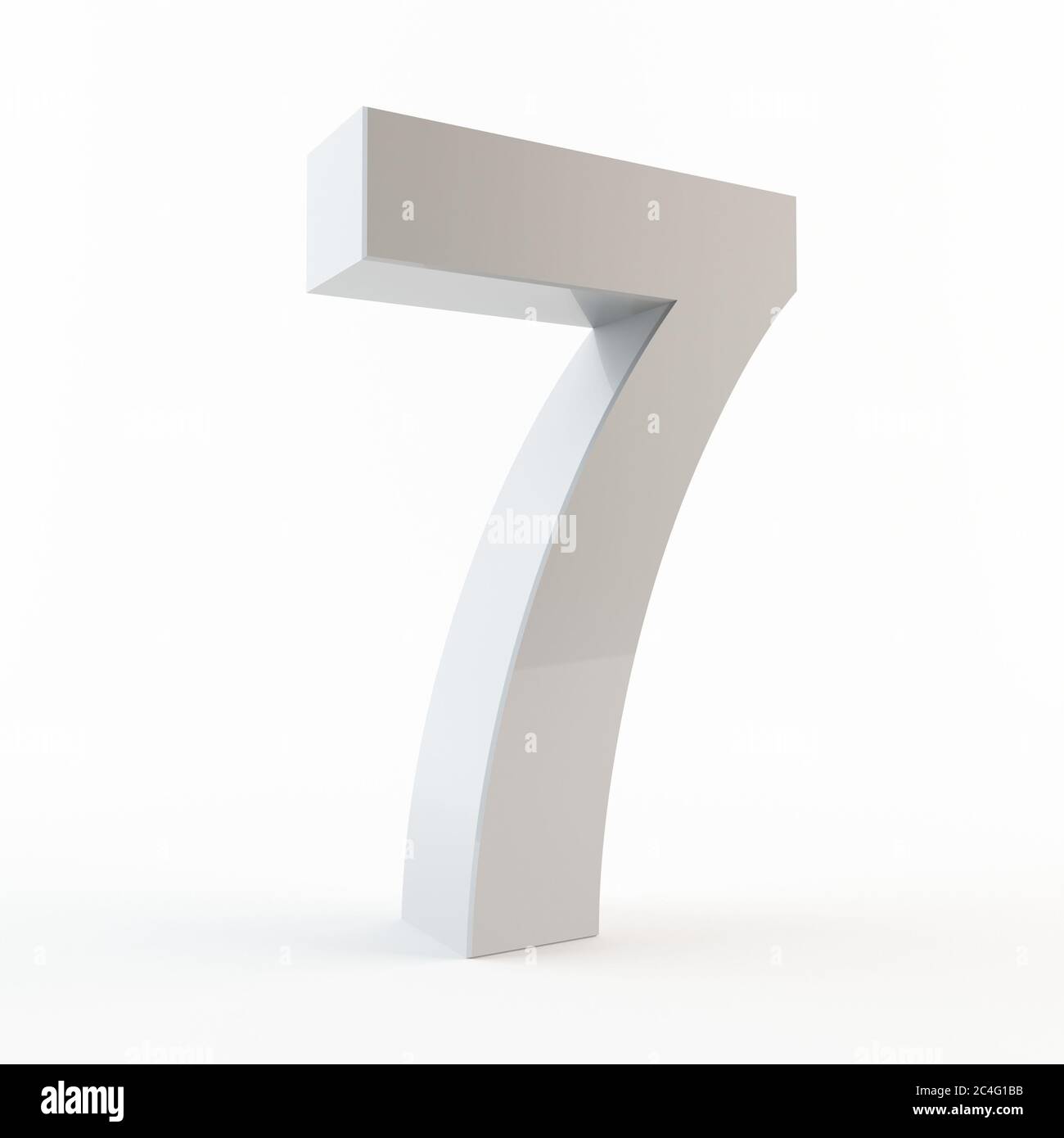 Numéro 3D 7 Banque D'Images